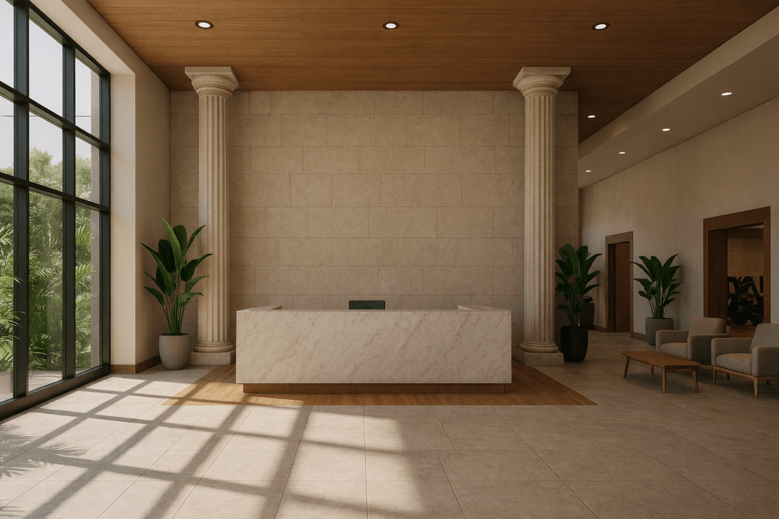 Parthenon Athletic Club welcome desk